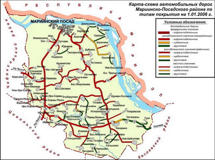 Батыревский район чувашской республики карта